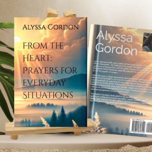 Book cover in light pastels. Front and back cover of book on a table. Front of book is on an easel.