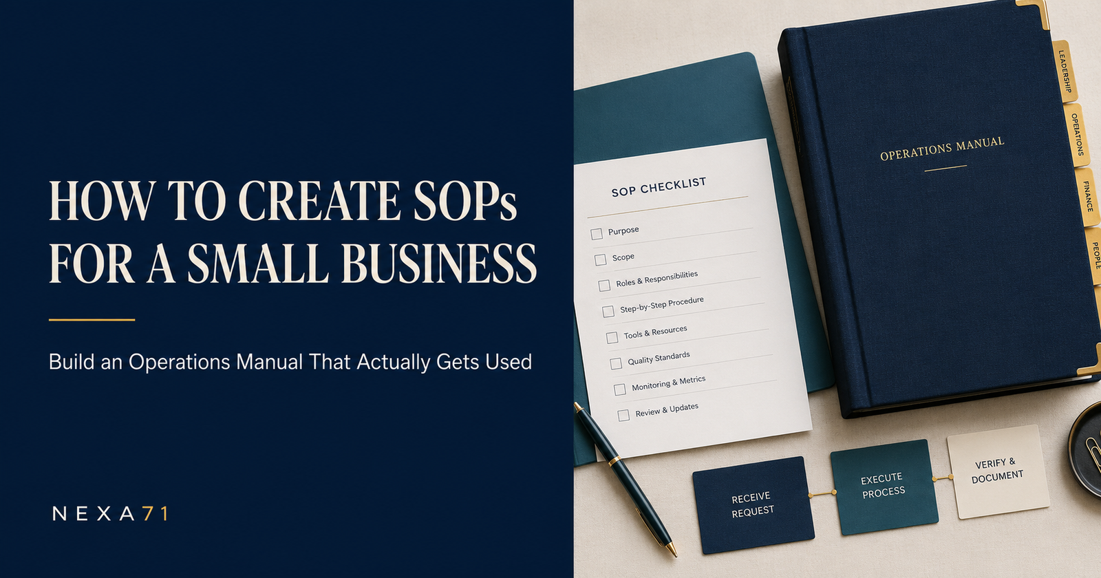 How to Create SOPs for a Small Business and Build an Operations Manual That Actually Gets Used